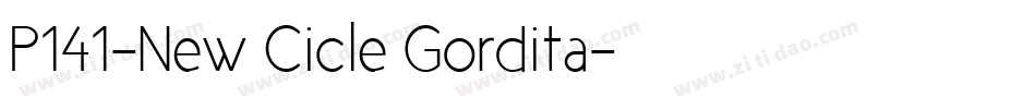 P141-New Cicle Gordita字体转换